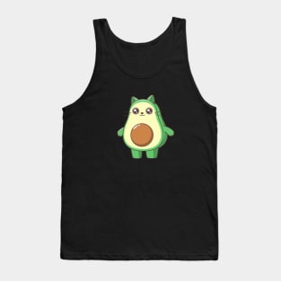 Kawaii Avocato avocado cat Tank Top